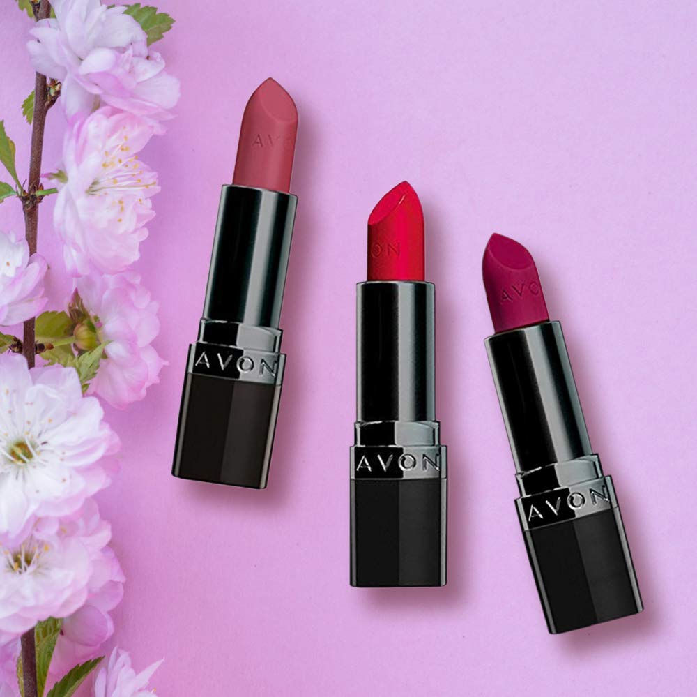 Amazon.com : Avon True Color Perfectly Matte Lipstick 4gm (Red